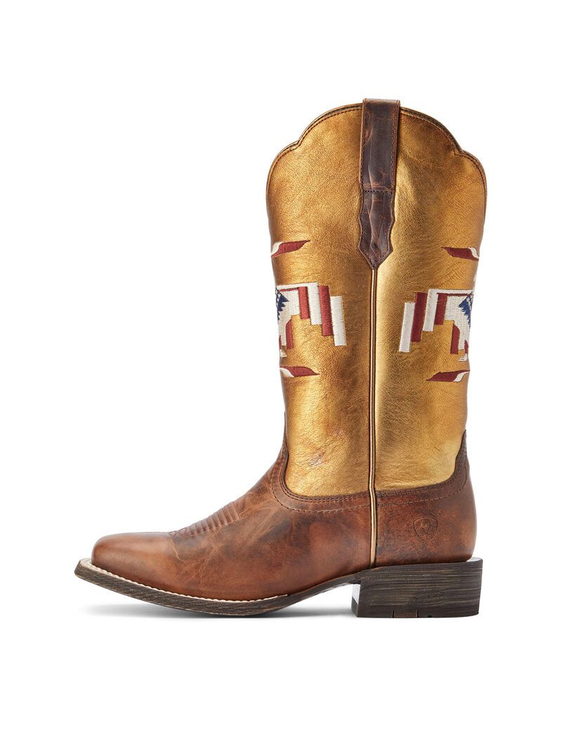 Botas Occidentales Ariat Frontier Thunderbird Chimayo Mujer Marrones | ETFV45860