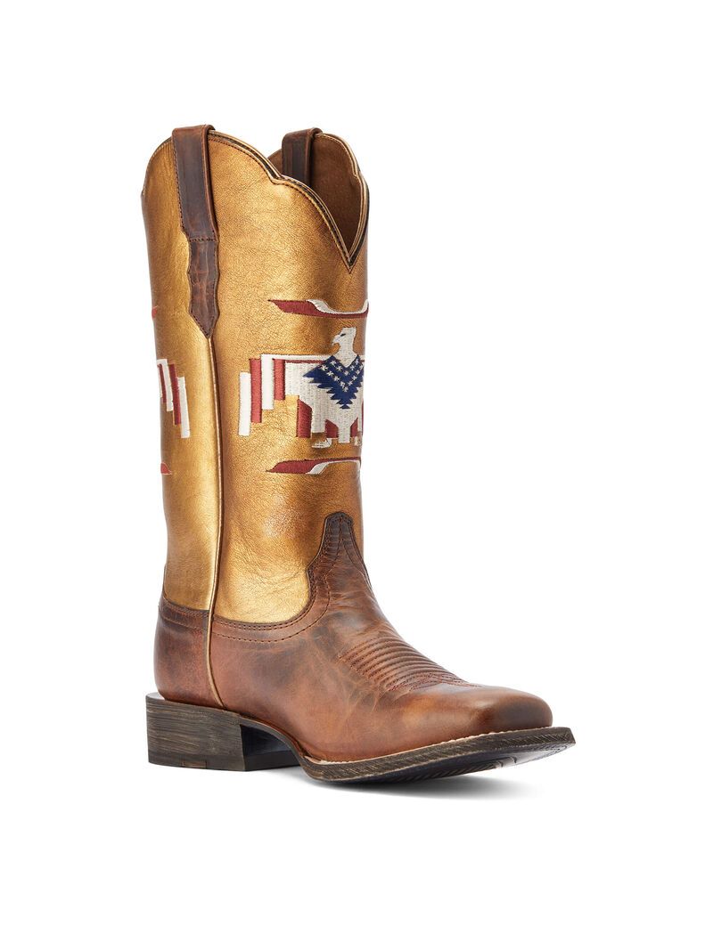 Botas Occidentales Ariat Frontier Thunderbird Chimayo Mujer Marrones | ETFV45860