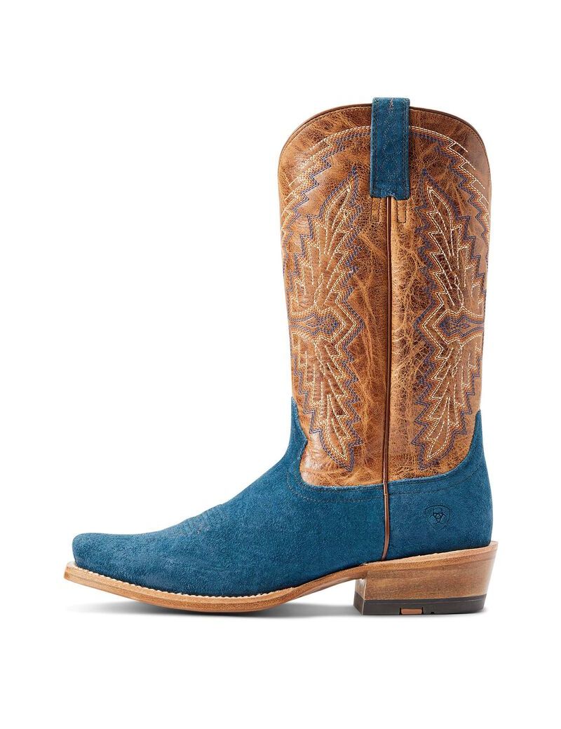 Botas Occidentales Ariat Futurity Showman Hombre Gris Azules | CUDY86701