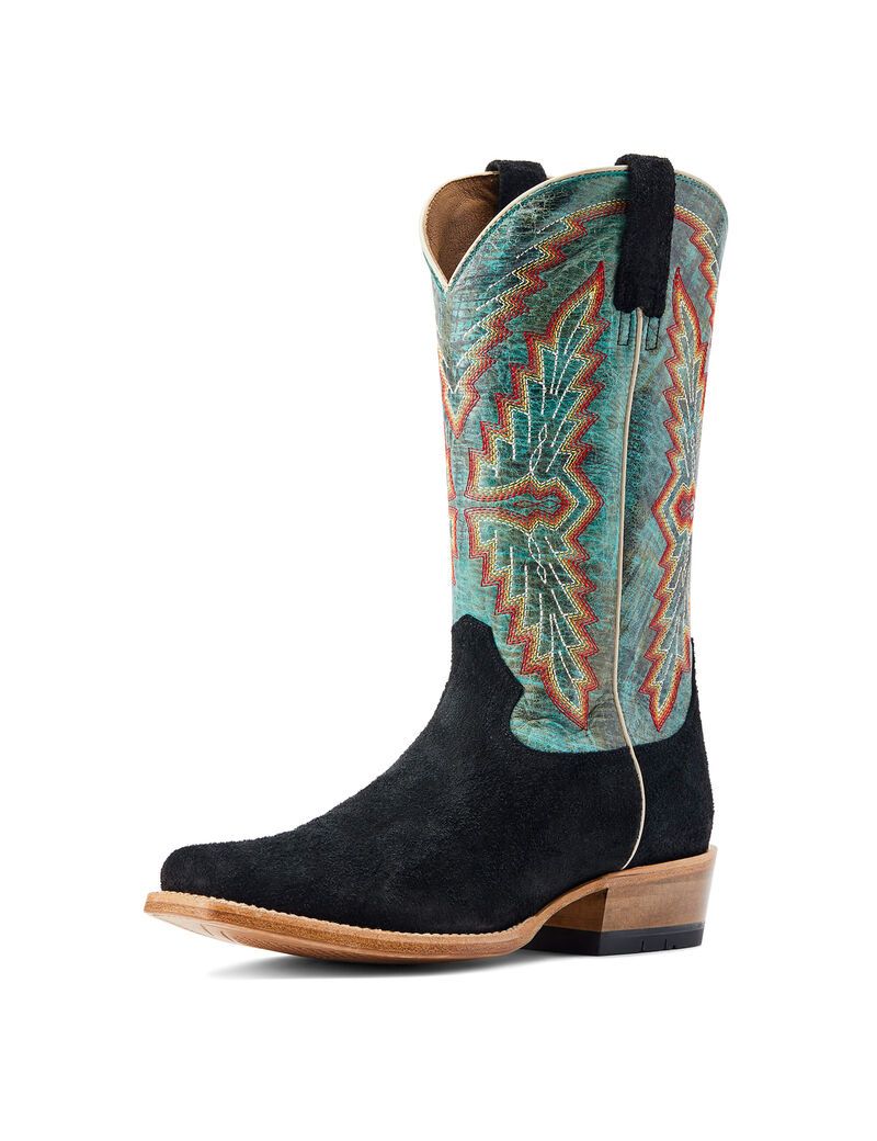 Botas Occidentales Ariat Futurity Showman Hombre Negras | UKZQ39715