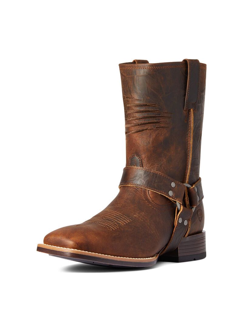 Botas Occidentales Ariat Harness Patriot Ultra Hombre Marrones | YUGE46593