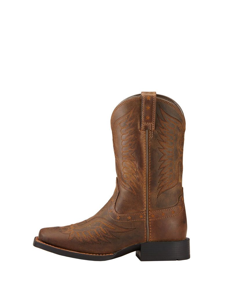 Botas Occidentales Ariat Honor Niños Marrones | YUOD10483