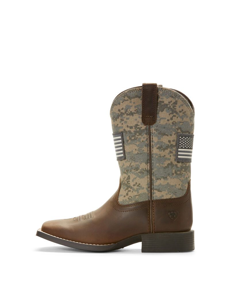 Botas Occidentales Ariat Patriot Niños Marrones | HDTJ40158