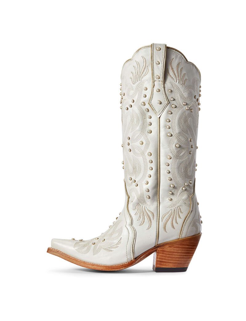 Botas Occidentales Ariat Pearl Mujer Blancas | LICV21906