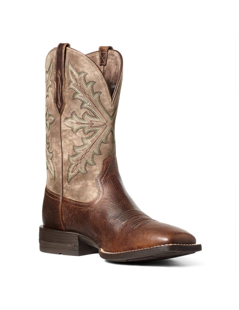 Botas Occidentales Ariat Qualifier Hombre Marrones | PIEJ93702