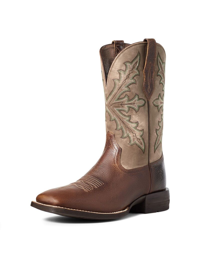 Botas Occidentales Ariat Qualifier Hombre Marrones | PIEJ93702