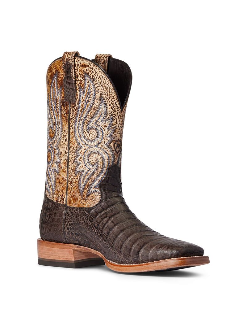 Botas Occidentales Ariat Relentless Denton Hombre Chocolate | BNHL09328