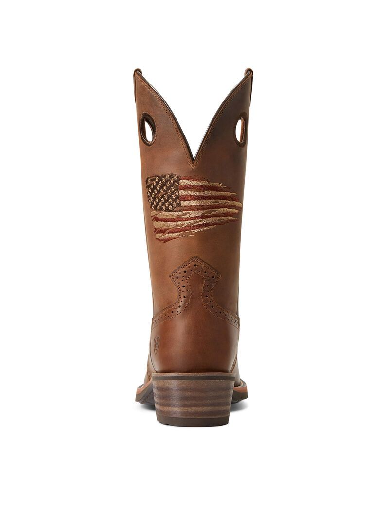 Botas Occidentales Ariat Roughstock Patriot Hombre Marrones | BODM06241