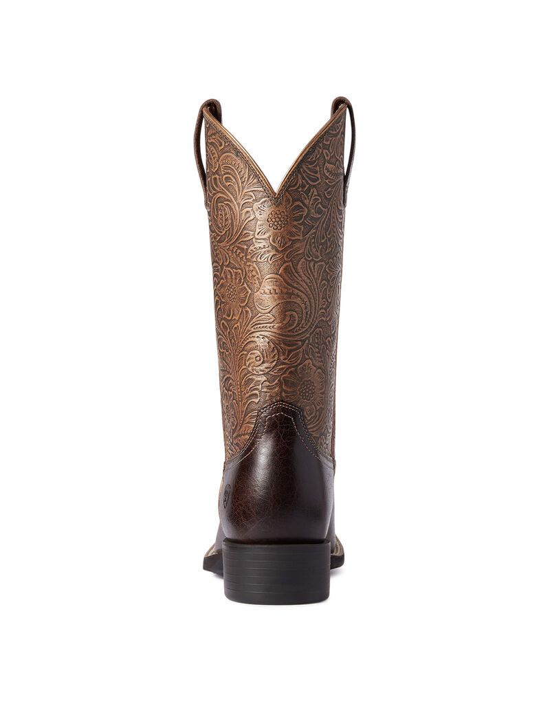 Botas Occidentales Ariat Round Up Anchos Square Puntera Mujer Marrones | ERWK72189