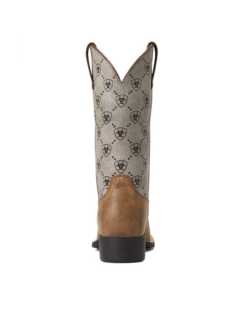 Botas Occidentales Ariat Round Up Anchos Square Puntera Mujer Marrones | RINW42736