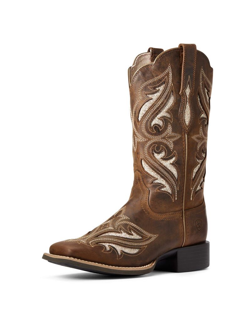 Botas Occidentales Ariat Round Up Bliss Mujer Marrones | GMTY81376