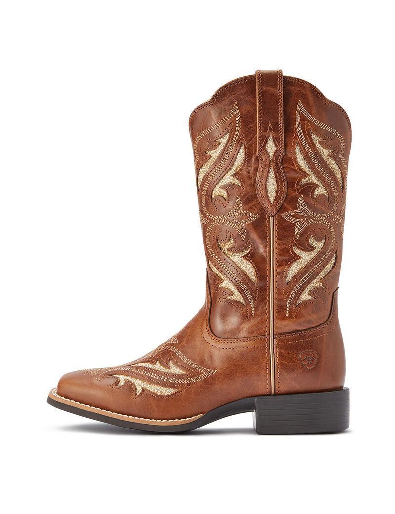 Botas Occidentales Ariat Round Up Bliss Mujer Marrones | HIUK19870