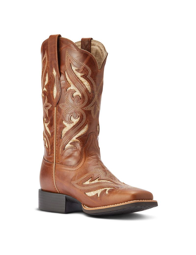 Botas Occidentales Ariat Round Up Bliss Mujer Marrones | HIUK19870