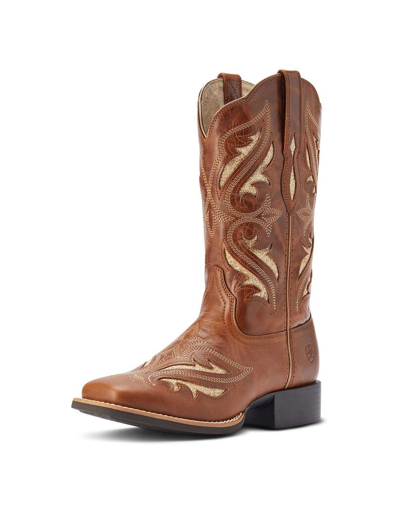 Botas Occidentales Ariat Round Up Bliss Mujer Marrones | HIUK19870