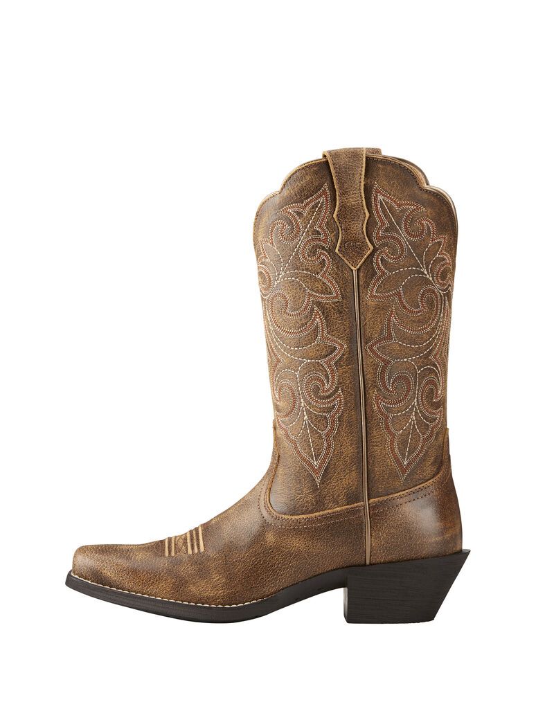 Botas Occidentales Ariat Round Up Square Puntera Mujer Multicolor | IYQP87926