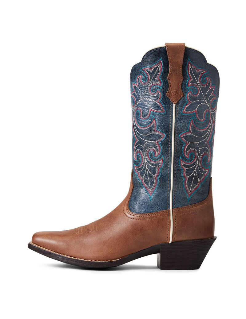 Botas Occidentales Ariat Round Up Square Puntera Mujer Marrones | RQVN89234