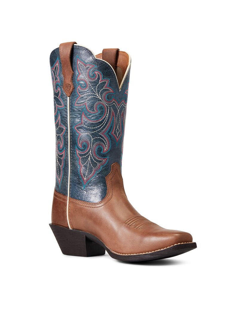 Botas Occidentales Ariat Round Up Square Puntera Mujer Marrones | RQVN89234