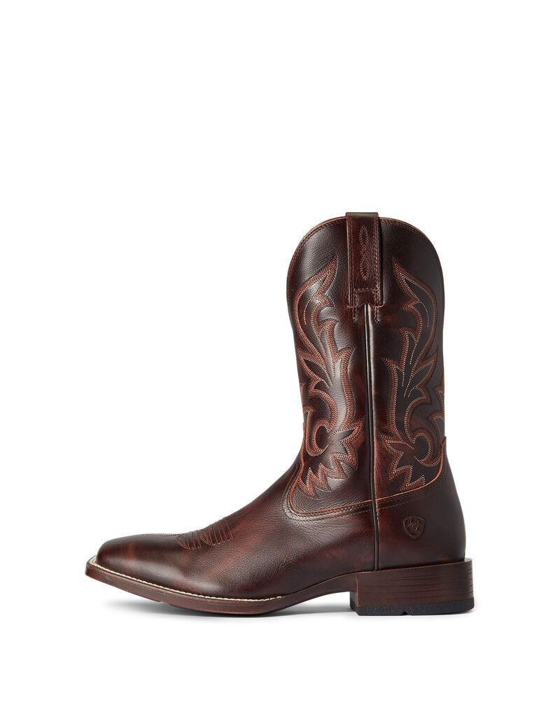 Botas Occidentales Ariat Slim Zip Ultra Hombre Rojas Marrones | LVZG03198