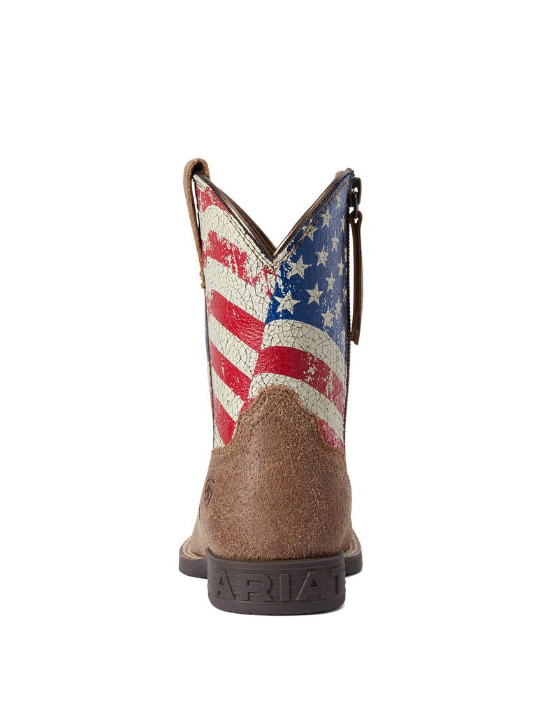 Botas Occidentales Ariat Stars And Stripes Niños Marrones | NRWY81649