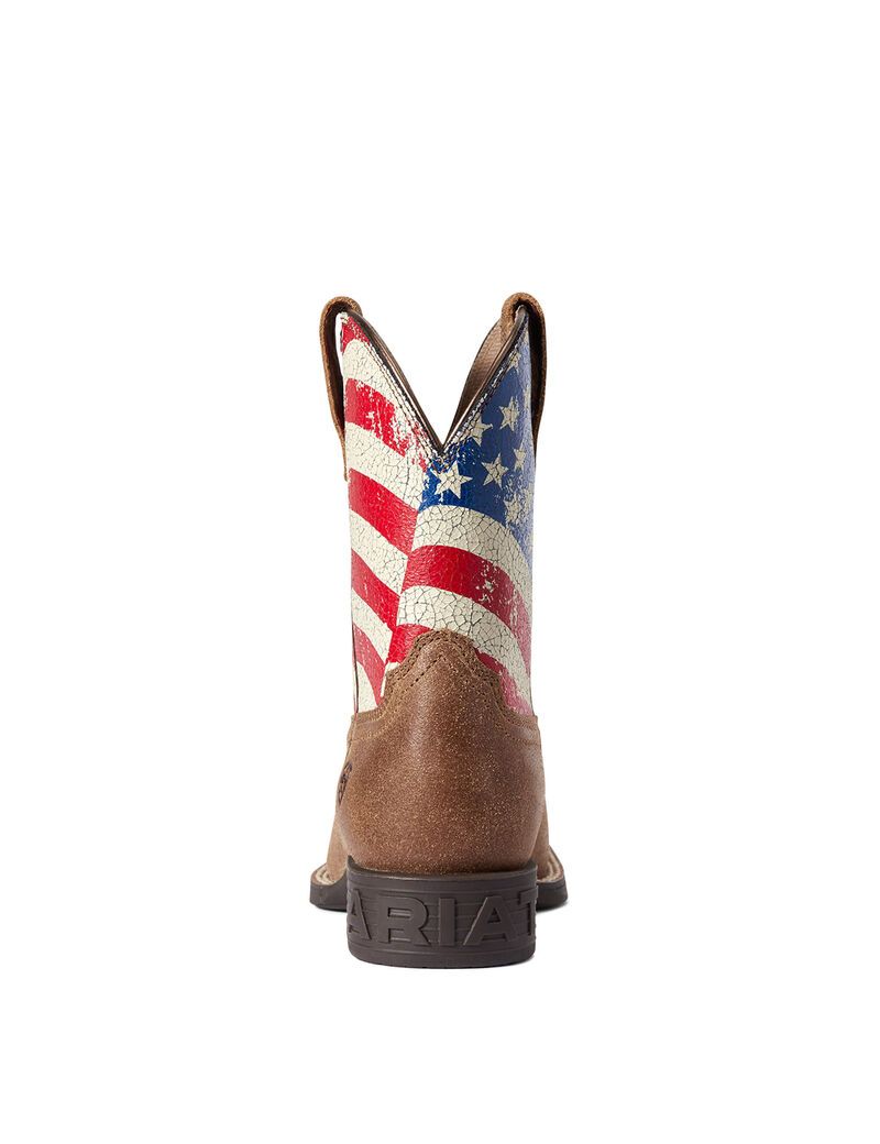 Botas Occidentales Ariat Stars And Stripes Niños Marrones | SFGO30695