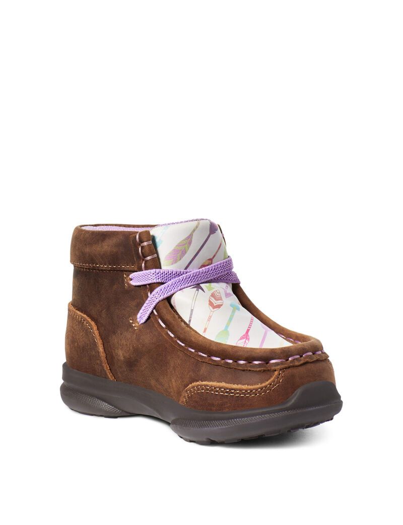 Botas Occidentales Ariat Stompers Addison Niños Marrones | ORPL67910