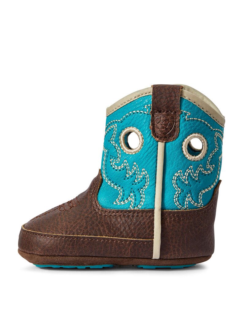 Botas Occidentales Ariat Stompers Boston Niños Turquesa Turquesa Claro | RIAJ69174