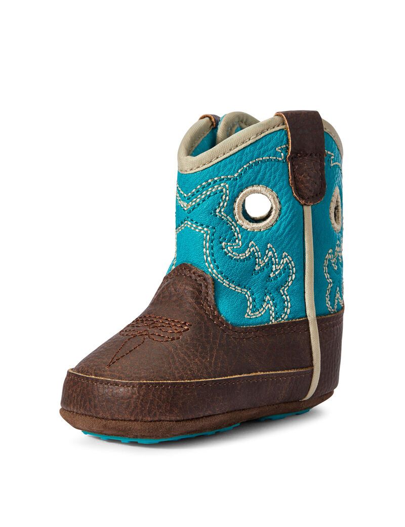 Botas Occidentales Ariat Stompers Boston Niños Turquesa Turquesa Claro | RIAJ69174