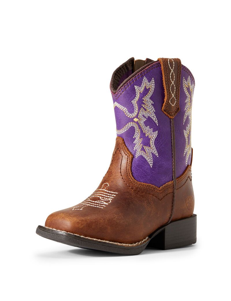 Botas Occidentales Ariat Stompers Calabasas Niños Marrones | WLMG57941