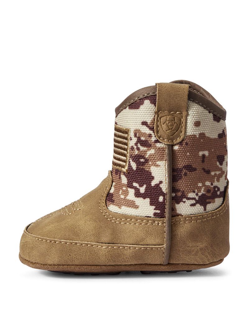 Botas Occidentales Ariat Stompers Dallas Niños Marrones | CAMR64897