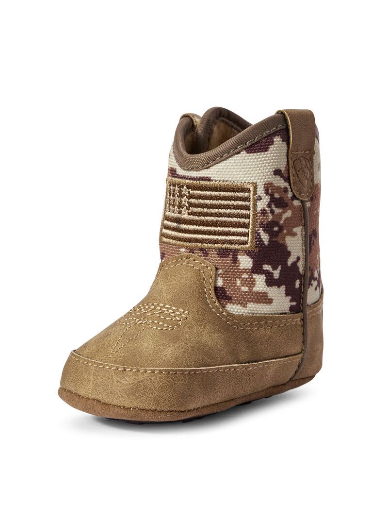 Botas Occidentales Ariat Stompers Dallas Niños Marrones | CAMR64897