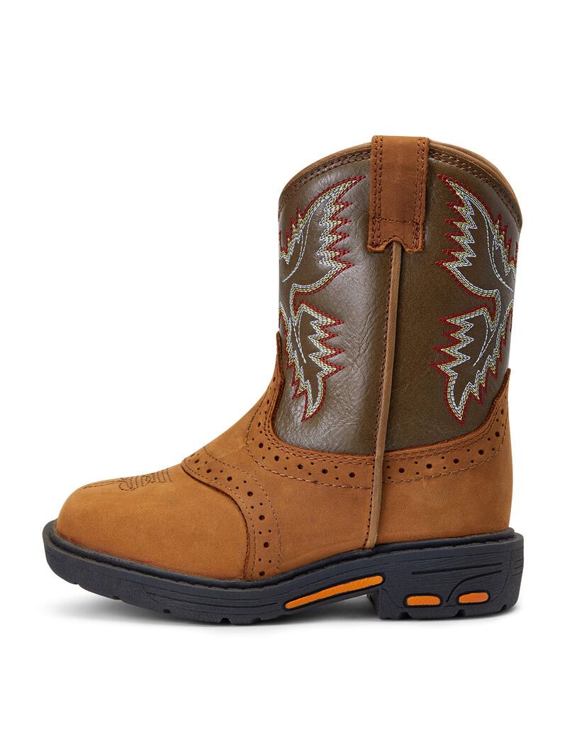 Botas Occidentales Ariat Stompers Durango Niños Marrones | NLPA05213