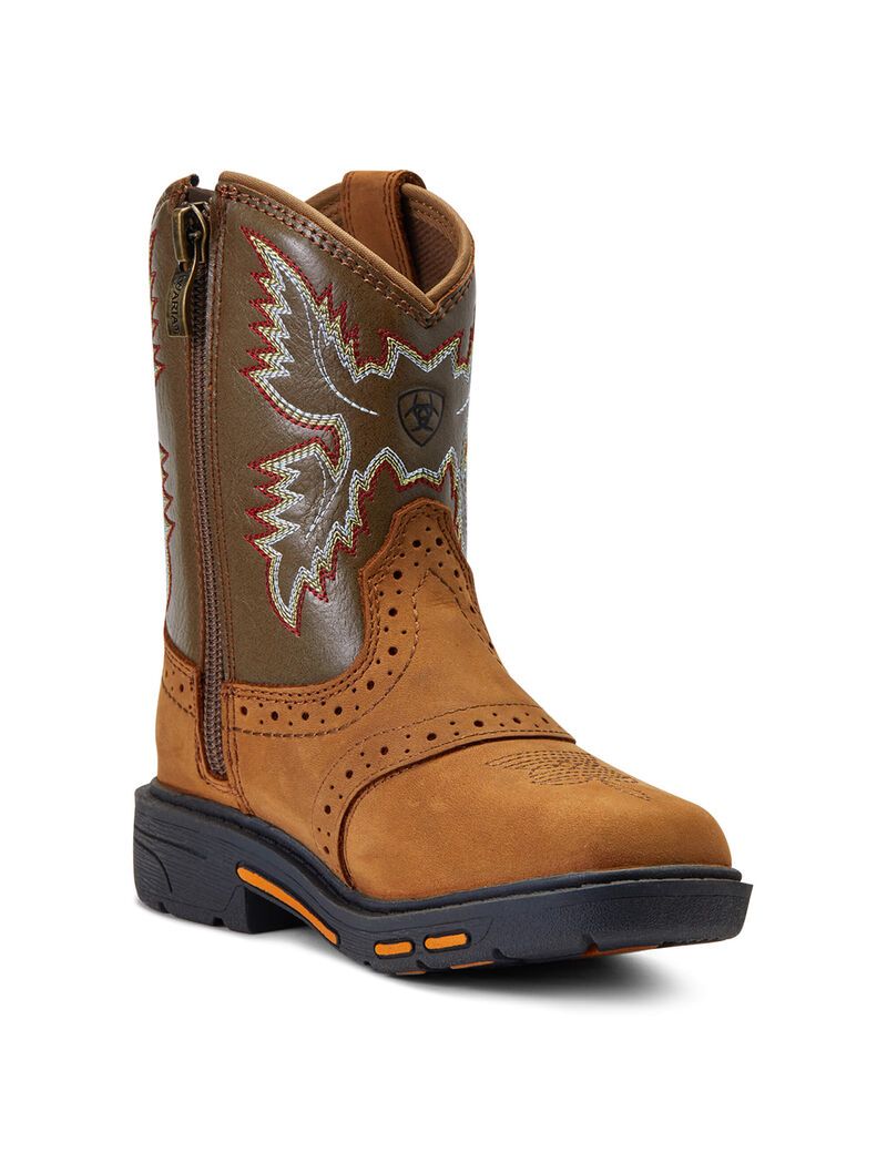 Botas Occidentales Ariat Stompers Durango Niños Marrones | NLPA05213