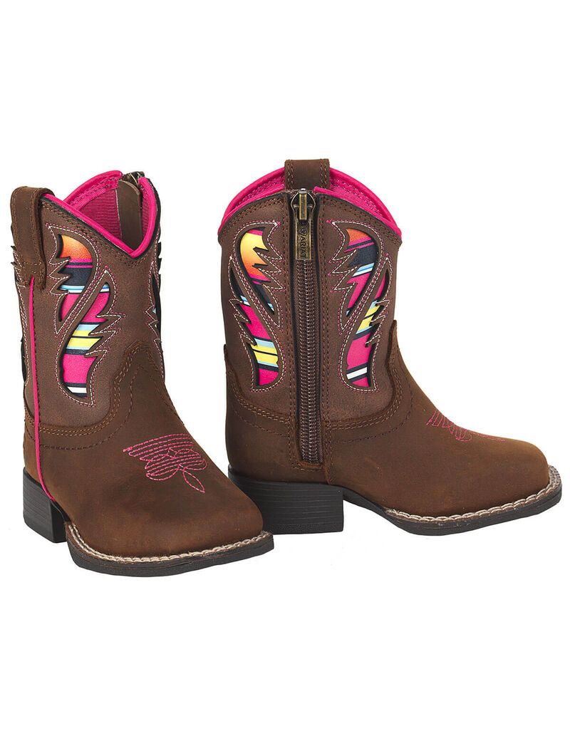 Botas Occidentales Ariat Stompers Flora Niños Marrones | AXPW07631