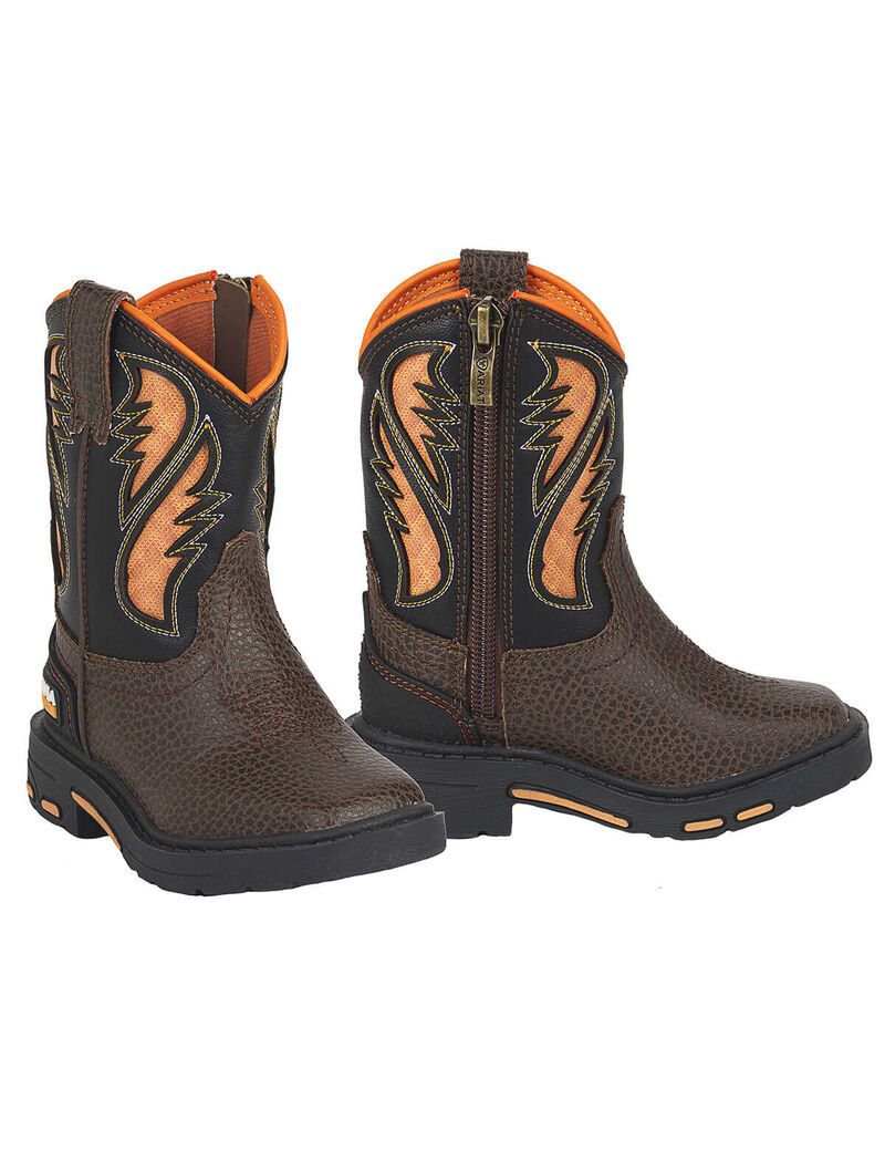 Botas Occidentales Ariat Stompers Intrepid Niños Marrones | PBQX56240