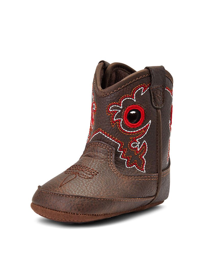 Botas Occidentales Ariat Stompers Rough Stock Niños Marrones | CVDG82957