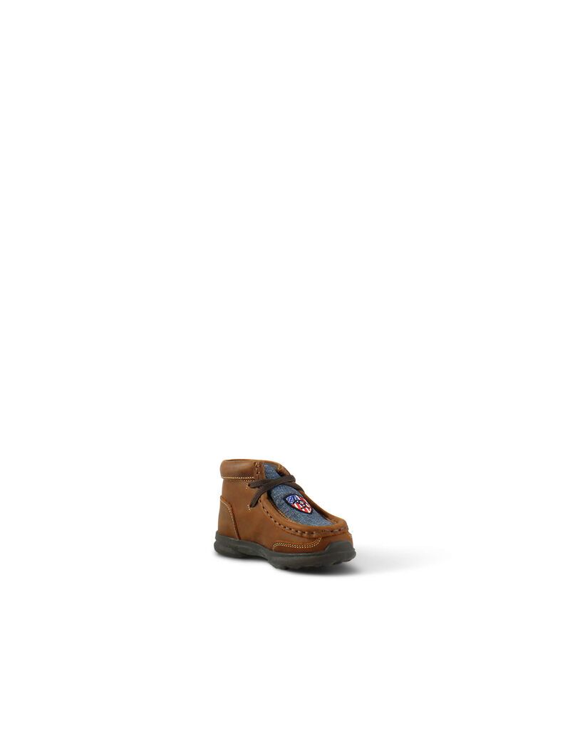 Botas Occidentales Ariat Stompers Usa Spitfire Niños Marrones | SZDL31250