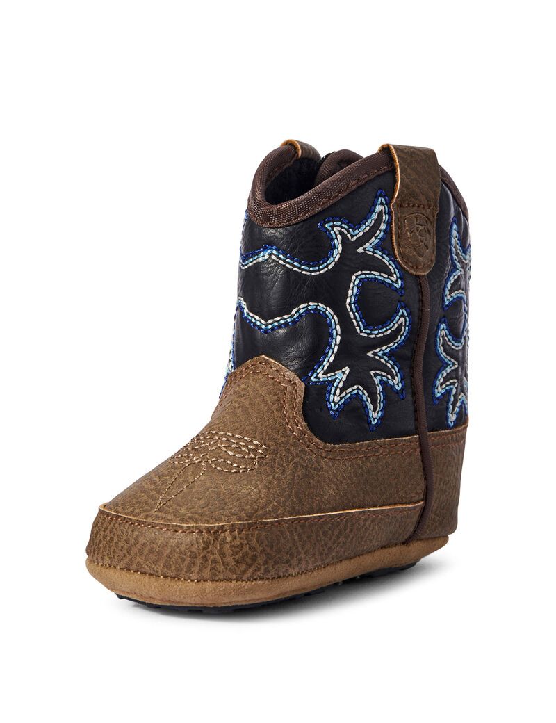 Botas Occidentales Ariat Stompers Warren Niños Marrones | VYFL08654