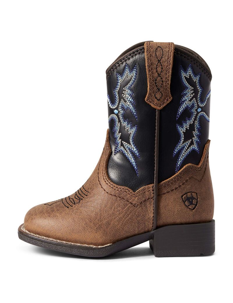 Botas Occidentales Ariat Stompers Warren Niños Marrones | ZNTR95407