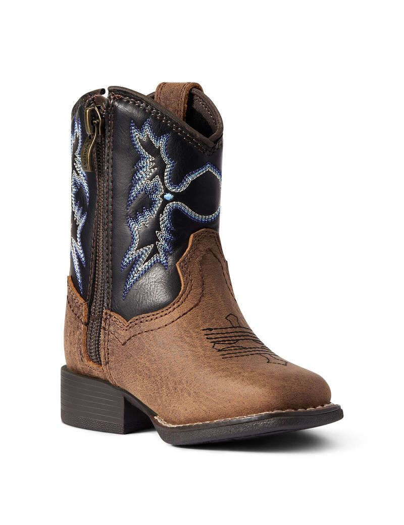 Botas Occidentales Ariat Stompers Warren Niños Marrones | ZNTR95407