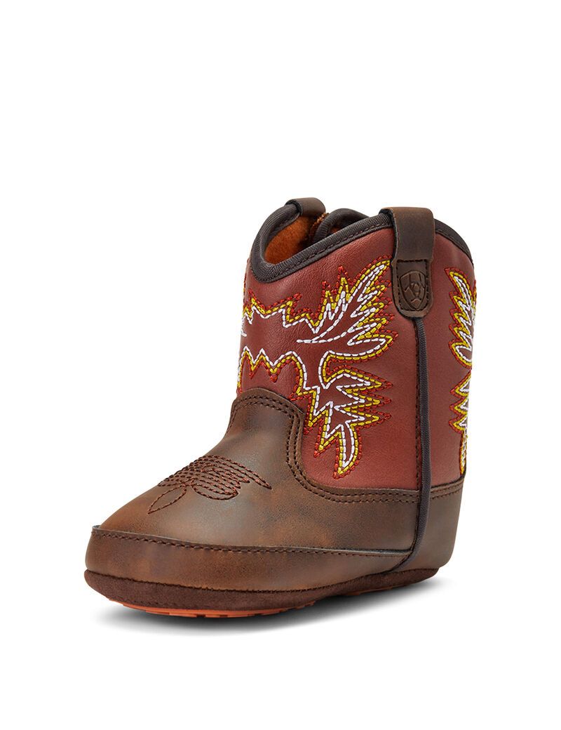 Botas Occidentales Ariat Stompers Workhog Niños Marrones | GKET89450