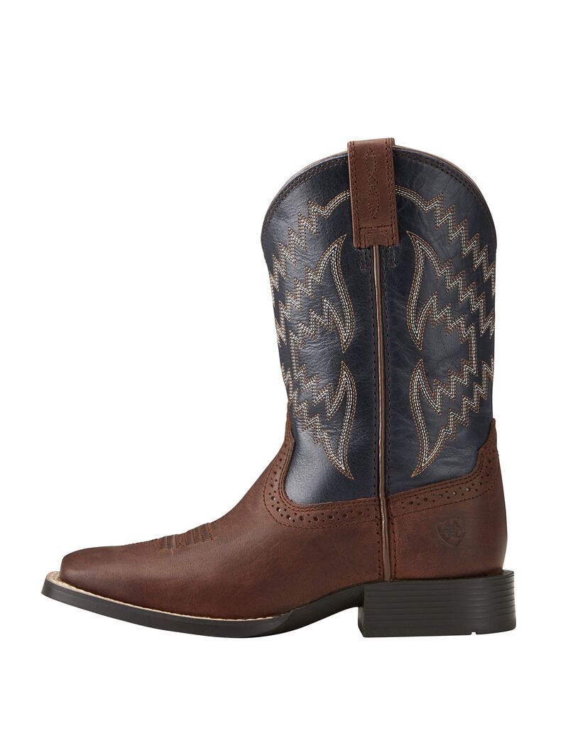 Botas Occidentales Ariat Tycoon Niños Marrones | RYQG25609