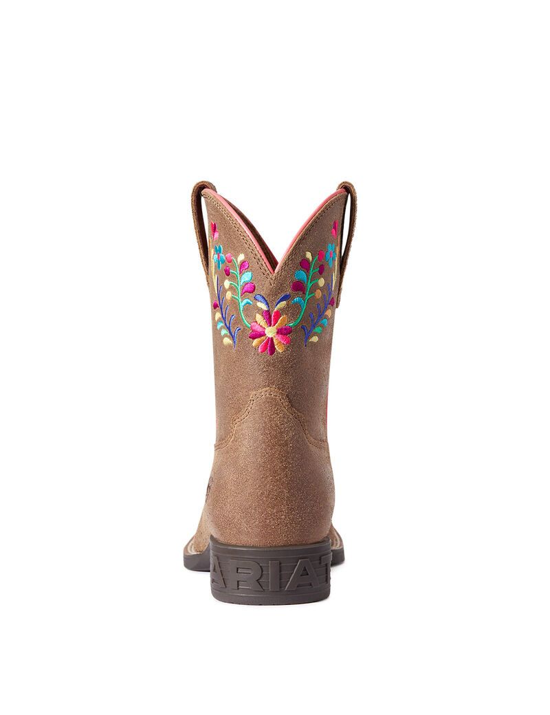 Botas Occidentales Ariat Wild Flower Niños Marrones | FMDP42731