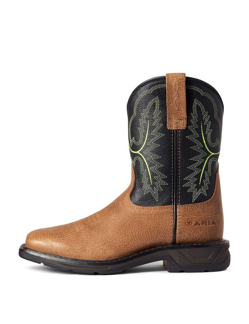 Botas Occidentales Ariat Workhog Xt Anchos Square Puntera Niños Multicolor | XKYW41375