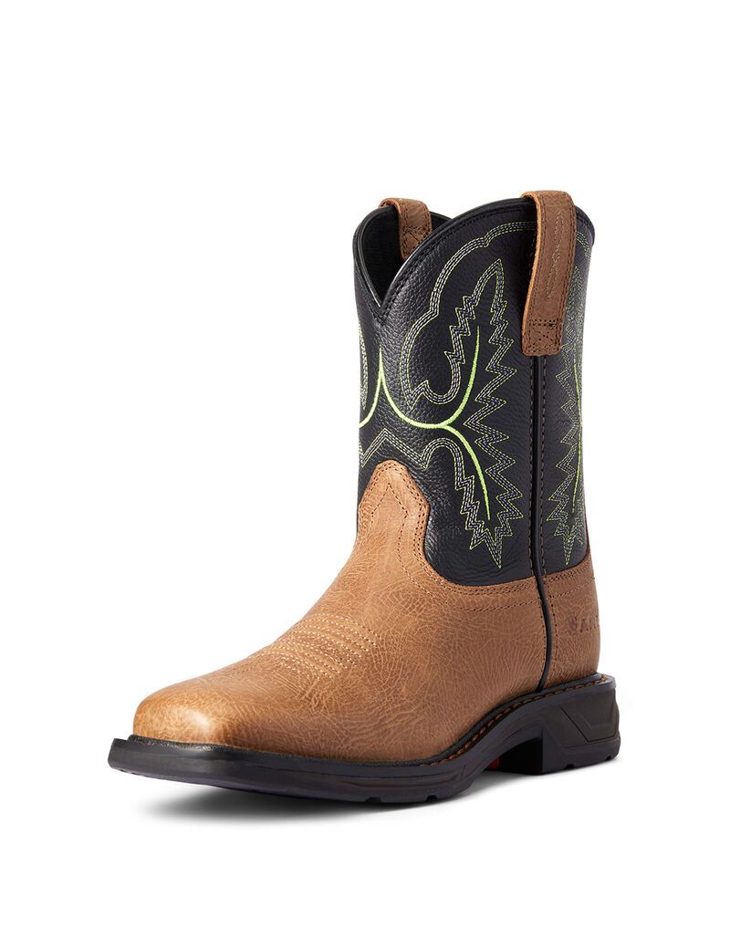 Botas Occidentales Ariat Workhog Xt Anchos Square Puntera Niños Multicolor | XKYW41375