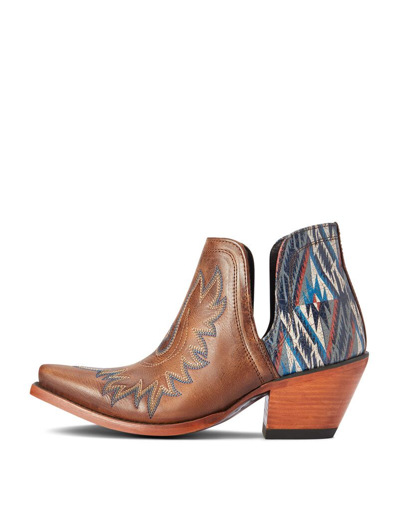 Botines Ariat Dixon Chimayo Western Mujer Marrones | VKUI56438