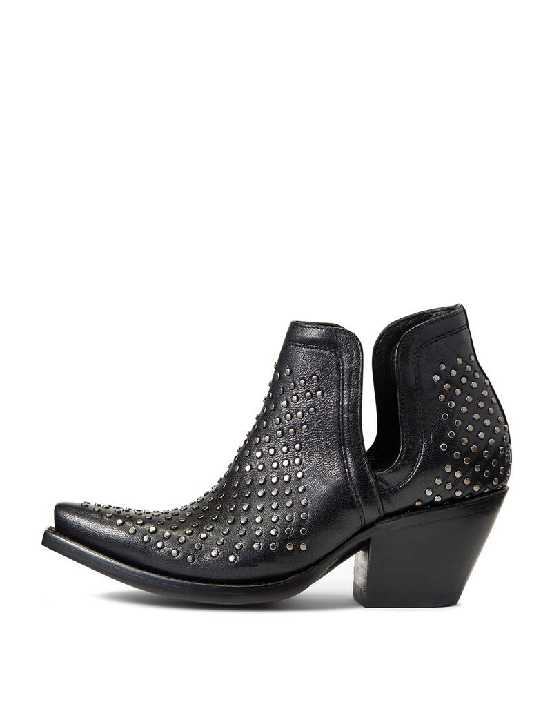 Botines Ariat Dixon Studs Western Mujer Negras | TRNJ52370