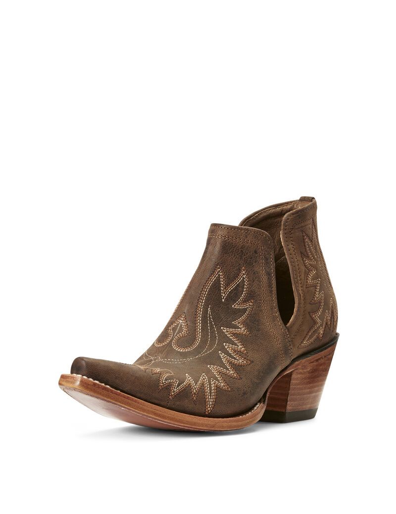 Botines Ariat Dixon Western Mujer Marrones | IZBT92451