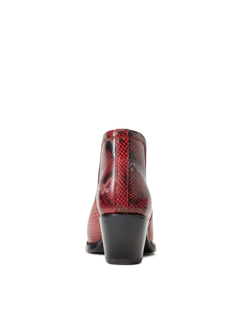 Botines Ariat Dixon Western Mujer Rojas Serpent | YBUR35074