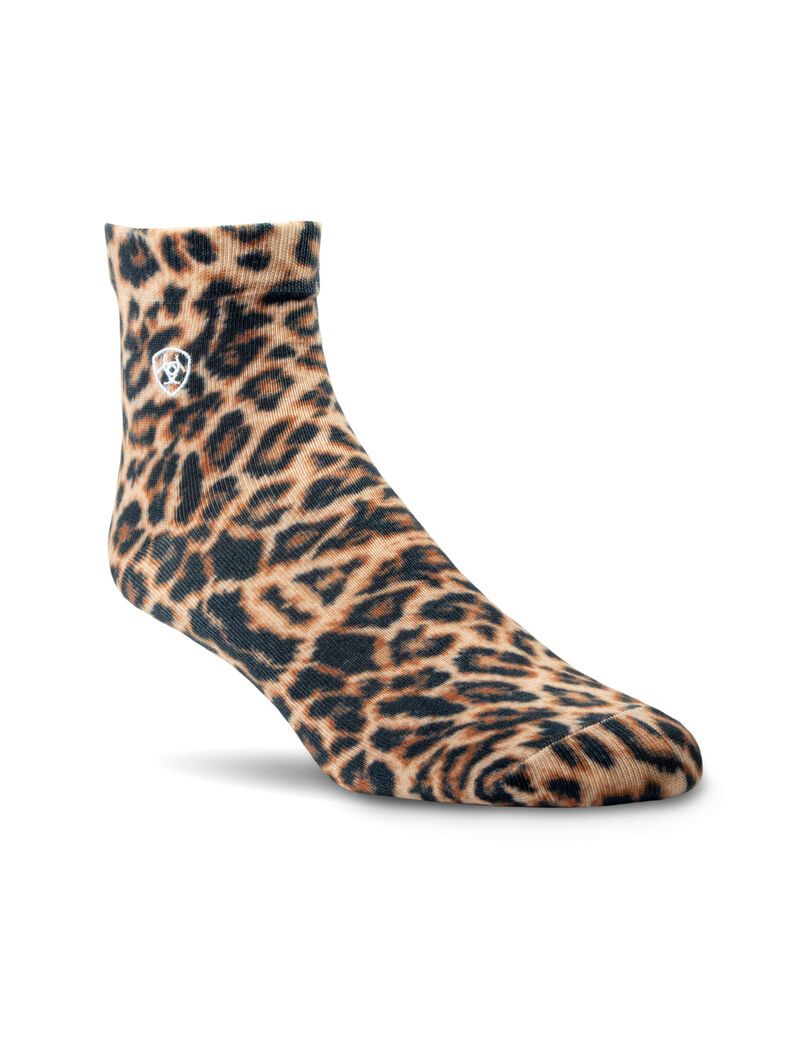 Calcetines Ariat Wild Thing Ankle 2PCS Mujer Leopardo Azules | BNSU76342