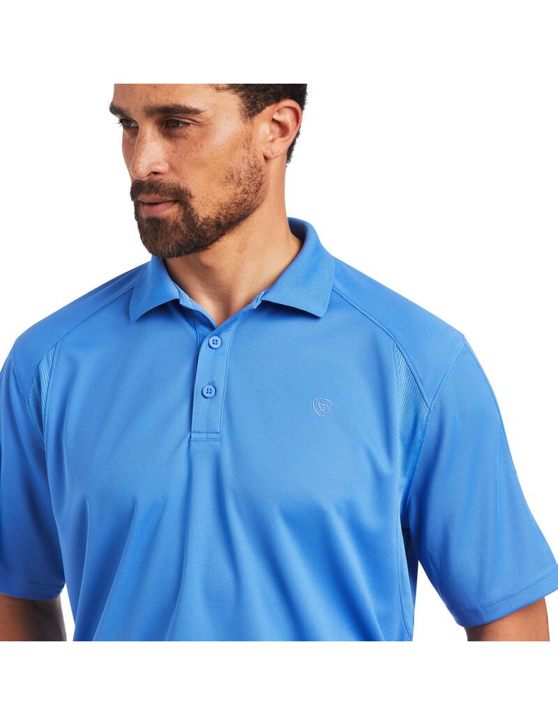 Camisa Polo Ariat AC Hombre Azules | HTBL67192